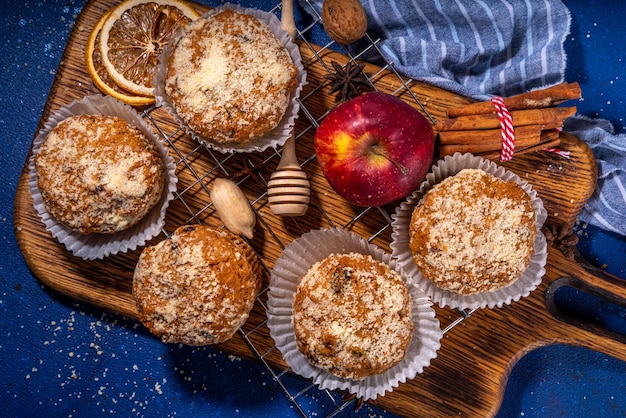 Appeltaart crumble muffins