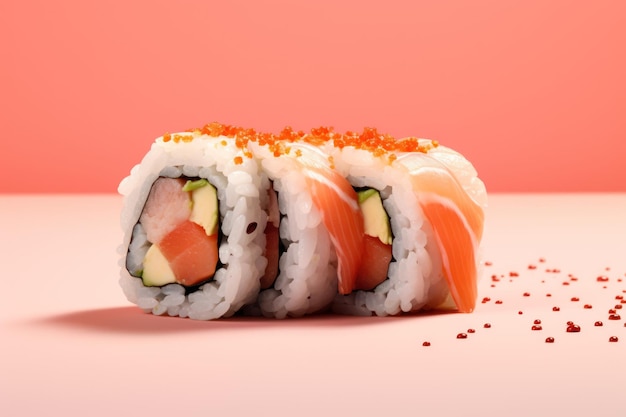 Appetiserende sushi rollen gegenereerd door AI