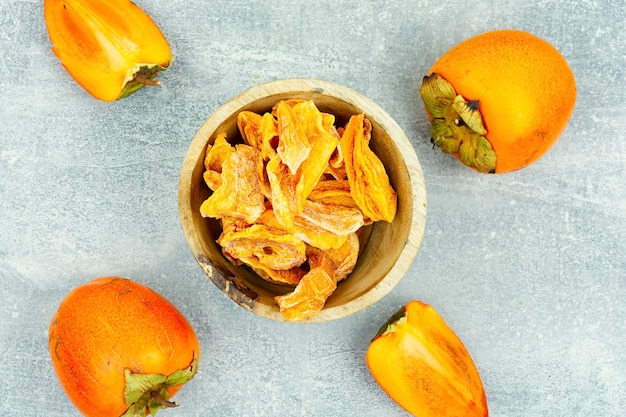 Appetizing dried persimmon