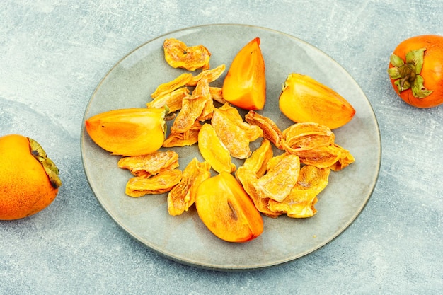 Appetizing dried persimmon