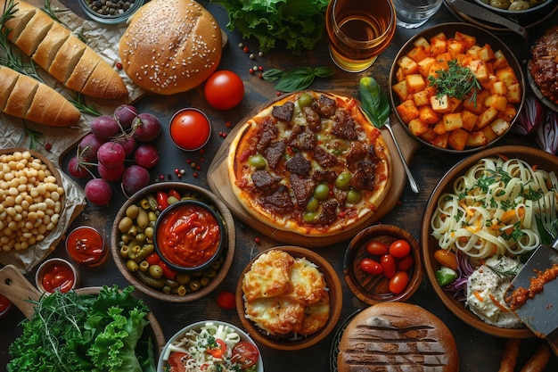 写真 食欲のある食料の広告 8k 詳細画像