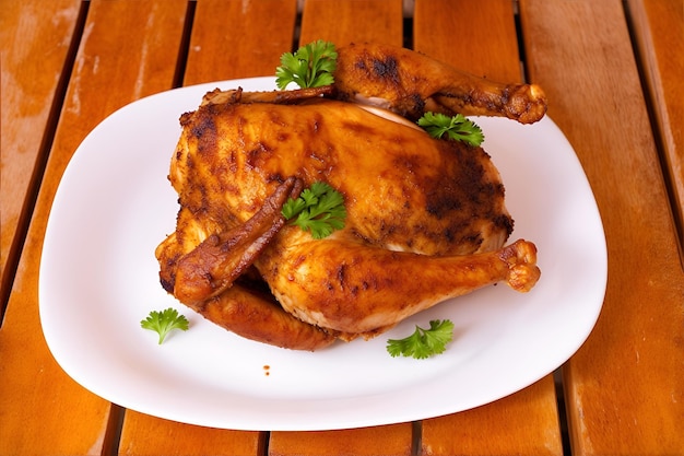 appetizing whole chicken