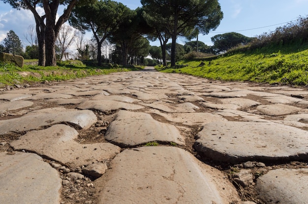 Appia antica Oud Appia dichtbij Rome Italië