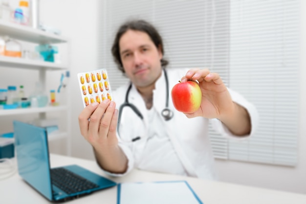 An apple as a healthy alternative to pills 