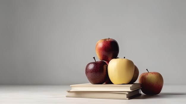 Apple on Books Lose Weight learning dieting and calories control