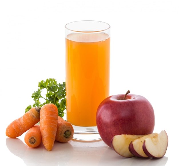 Apple, Carrot and Red beans mix juice