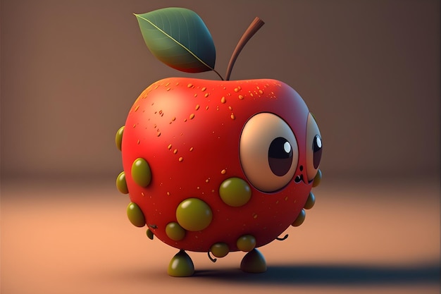 apple cartoon character