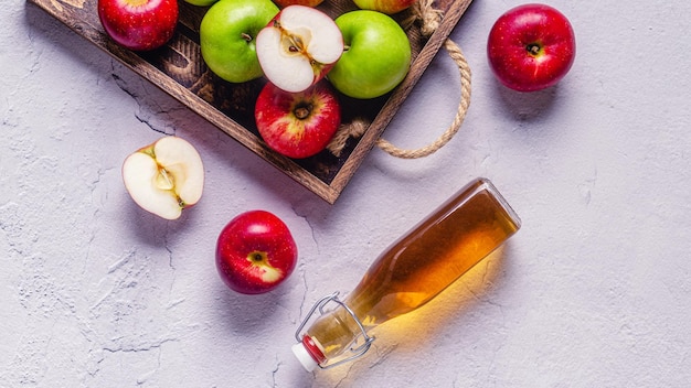 Apple cider vinegar or fermented fruit drink