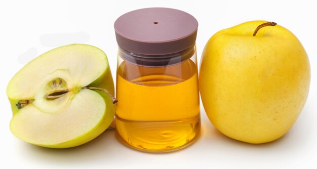 Apple cider vinegar with fresh fruit