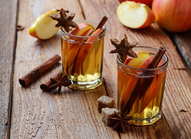  Apple cider with cinnamon