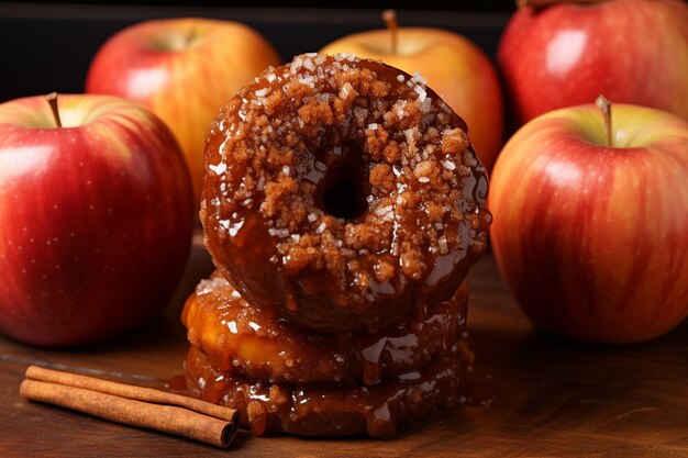 Foto cinnamon apple glazed