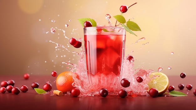 Apple and cranberries juice