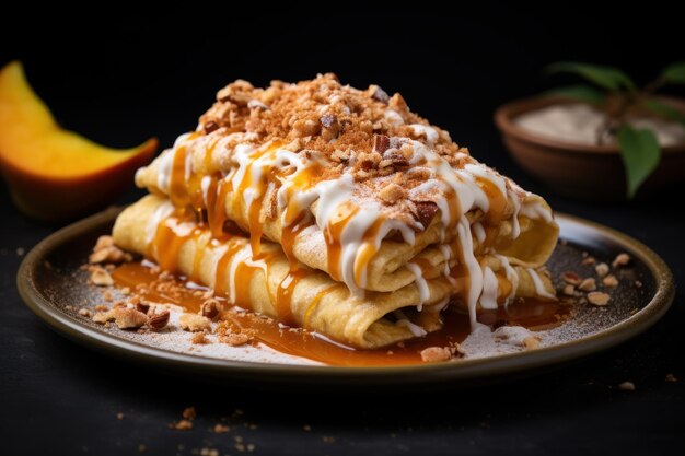 Apple enchilada dessert mexican desserts Food Photo