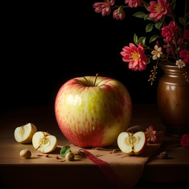 Apple food illustration