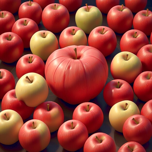 Foto sfondo di frutta di mela generato ai