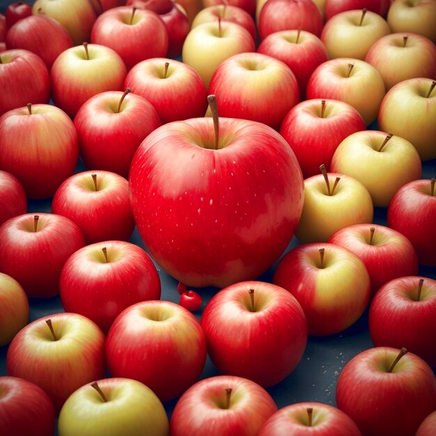 Foto sfondo di frutta di mela generato ai