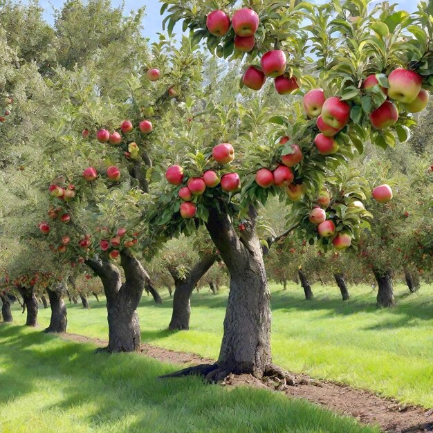 Foto sfondo di frutta di mela generato ai