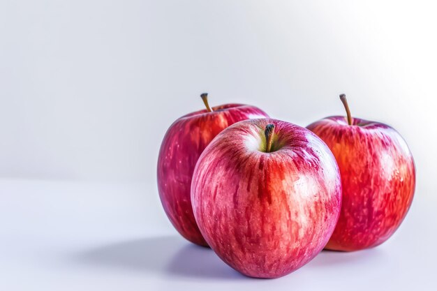 Apple fruit white backdrop