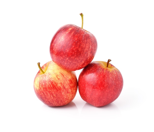 Apple fruit on white background