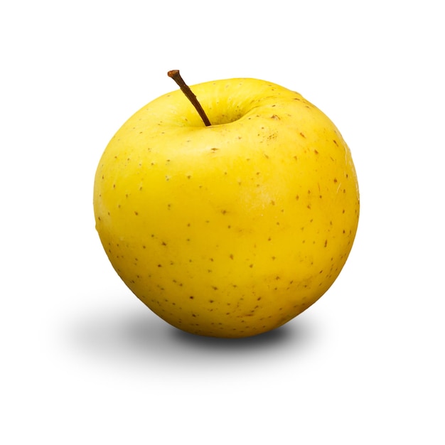 Яблочный фрукт на белом изолированном фоне