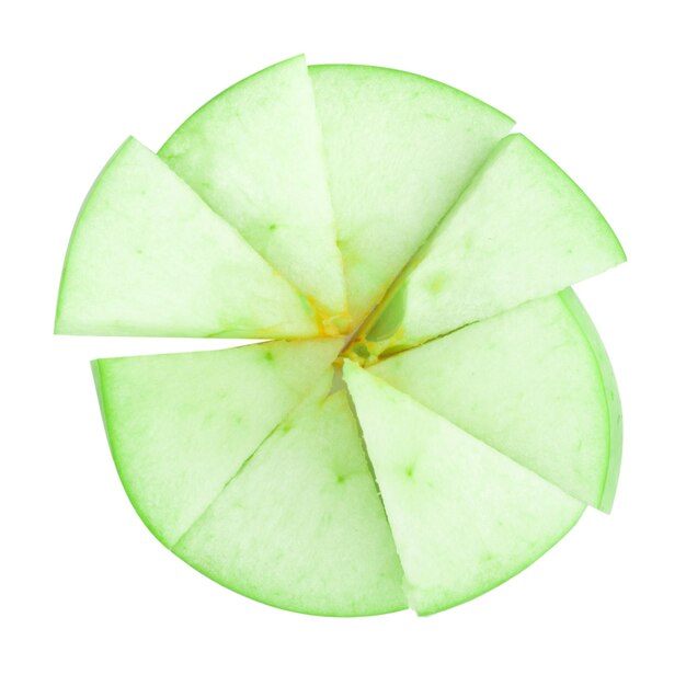 apple green isolated on white background