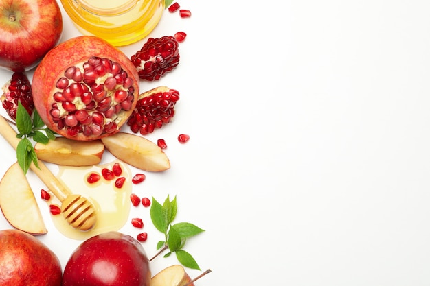 Apple, honey and pomegranate