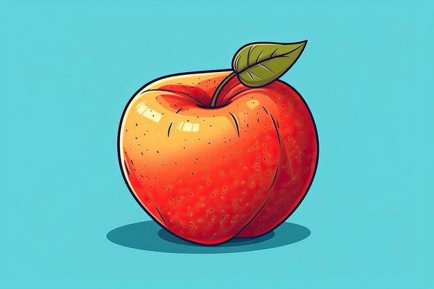 Apple Illustration Sessonial Fruit ALl sesson fruit Generative AI