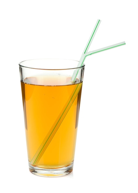 Photo apple juice in a glass