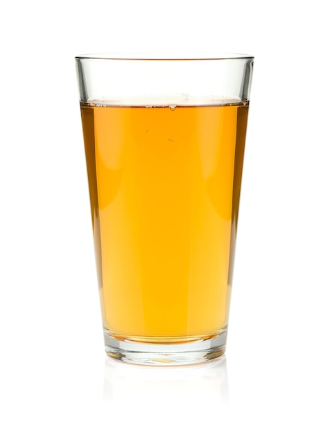 Apple juice in a glass