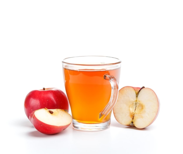 Apple juice in glass