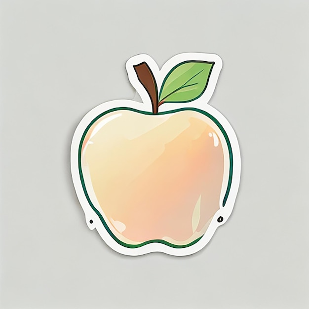 Apple juice sticker