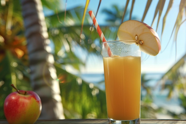 Apple Juice in a Tropical Paradise