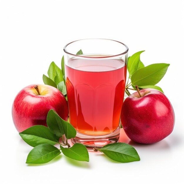 Apple juice with apples