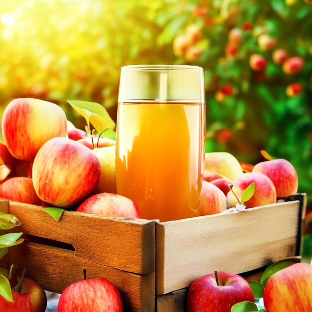 Premium AI Image Apple juice