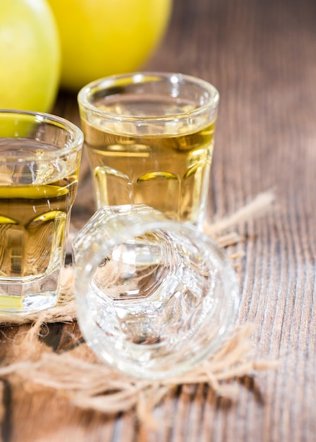 Apple Liqueur in a glass