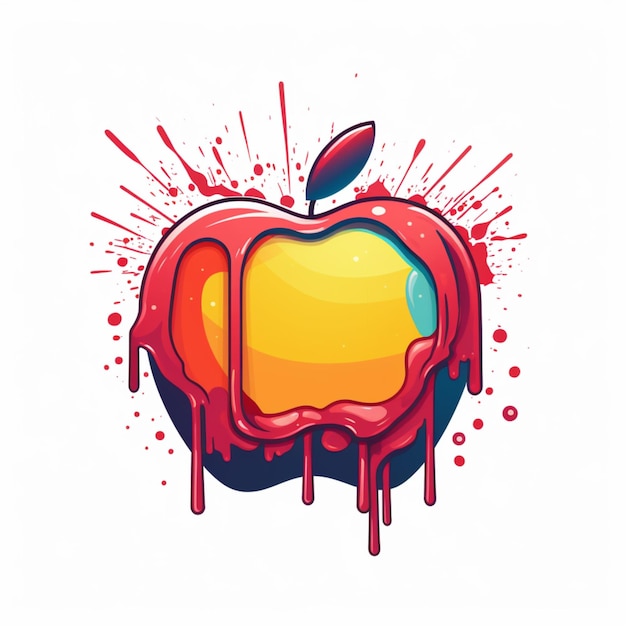 Apple-logo cartoon