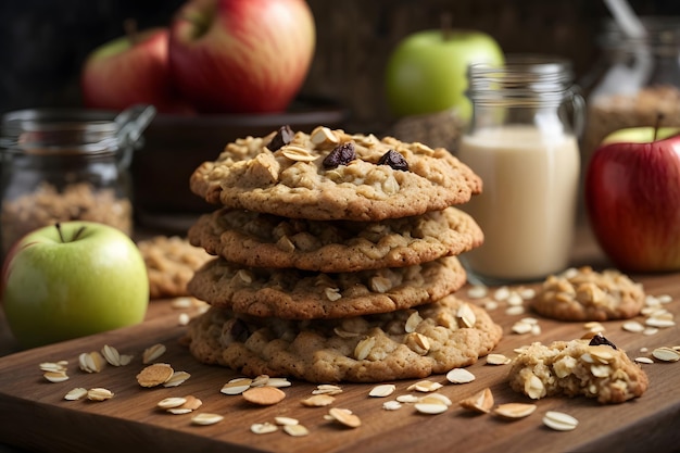 Apple Oatmeal Cookies