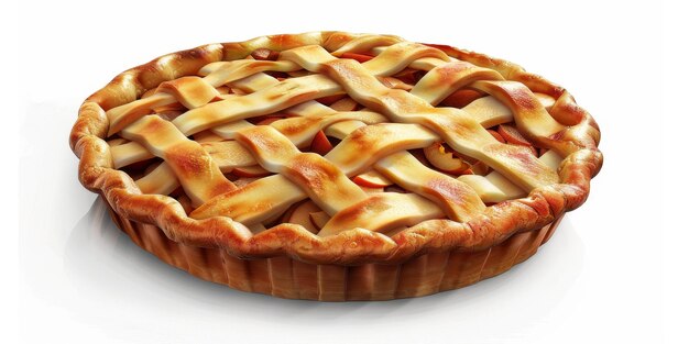 Photo apple pie generative ai