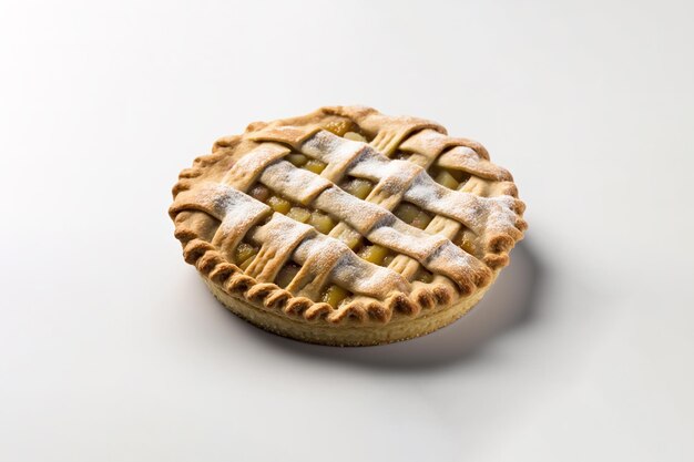 Apple pie isolated on a white background