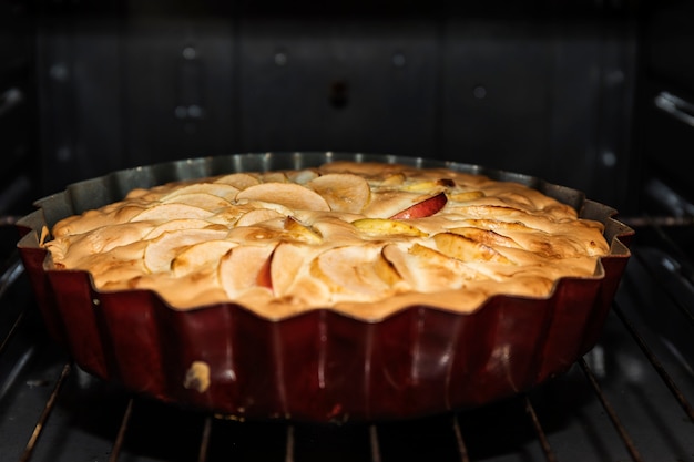 Foto torta di mele al forno.