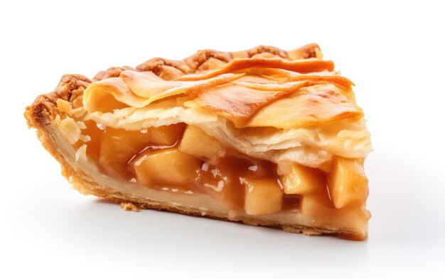 Apple Pie Slice Delight isolated on transparent Background