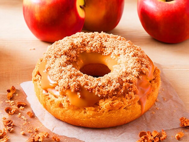 Apple Pie Spiced Glazed Best Donuts Ever 4k image