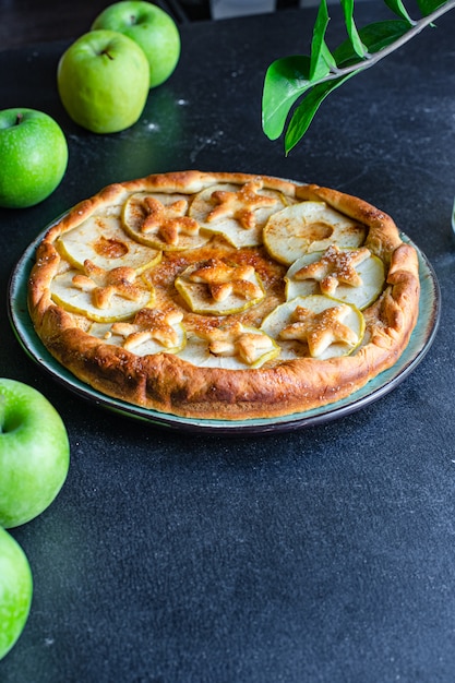 Apple pie sweet dessert pastries biscuit fruit natural