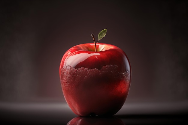 Яблоко красное в изоляции