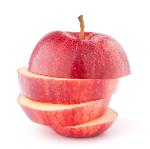 Apple red sliced