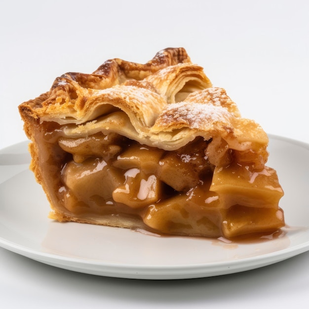 Apple strudel with caramel