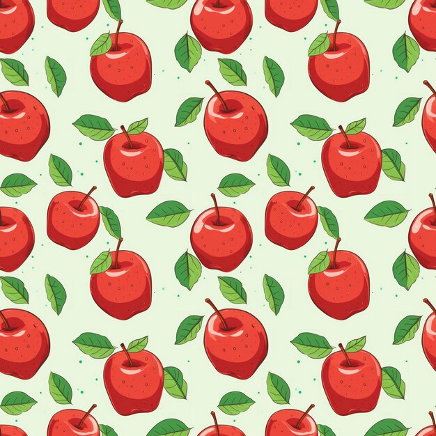 Apple textured seamless pattern