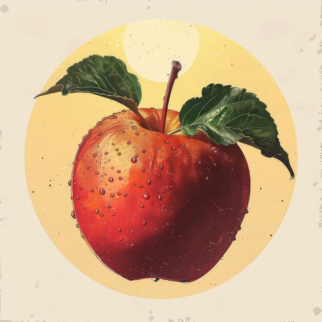 Foto apple-vectorillustratie van hoge kwaliteit