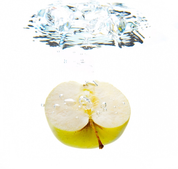 Apple in water