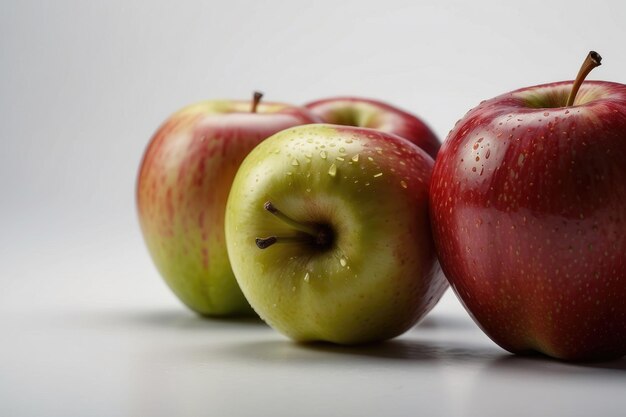 Foto mela su sfondo bianco